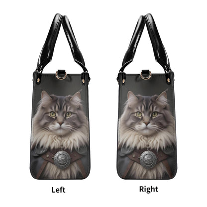 Noble Viking Cat Crossbody Bag - Unique Designer Purse, Cat Lover Gift for Women