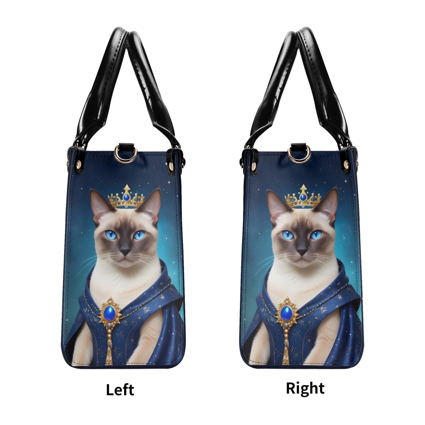 Celestial Queen Cat Crossbody Bag - Luxury Designer Purse, Unique Gift for Cat Lovers