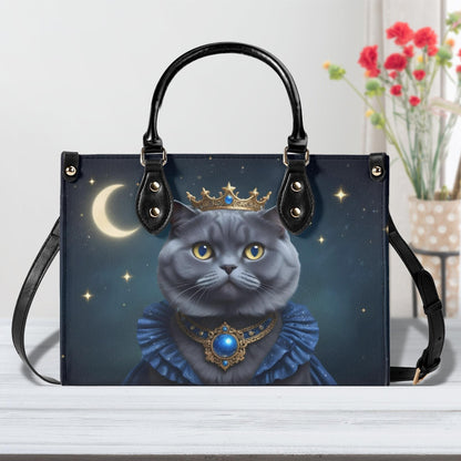 Starry Enchantress Cat Bag Cute Crossbody Bag Unique Purse Cute Purse, Luxury Bag Vegan Leather Bags Printed Designer Bag