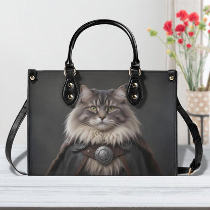Noble Viking Cat Crossbody Bag - Unique Designer Purse, Cat Lover Gift for Women