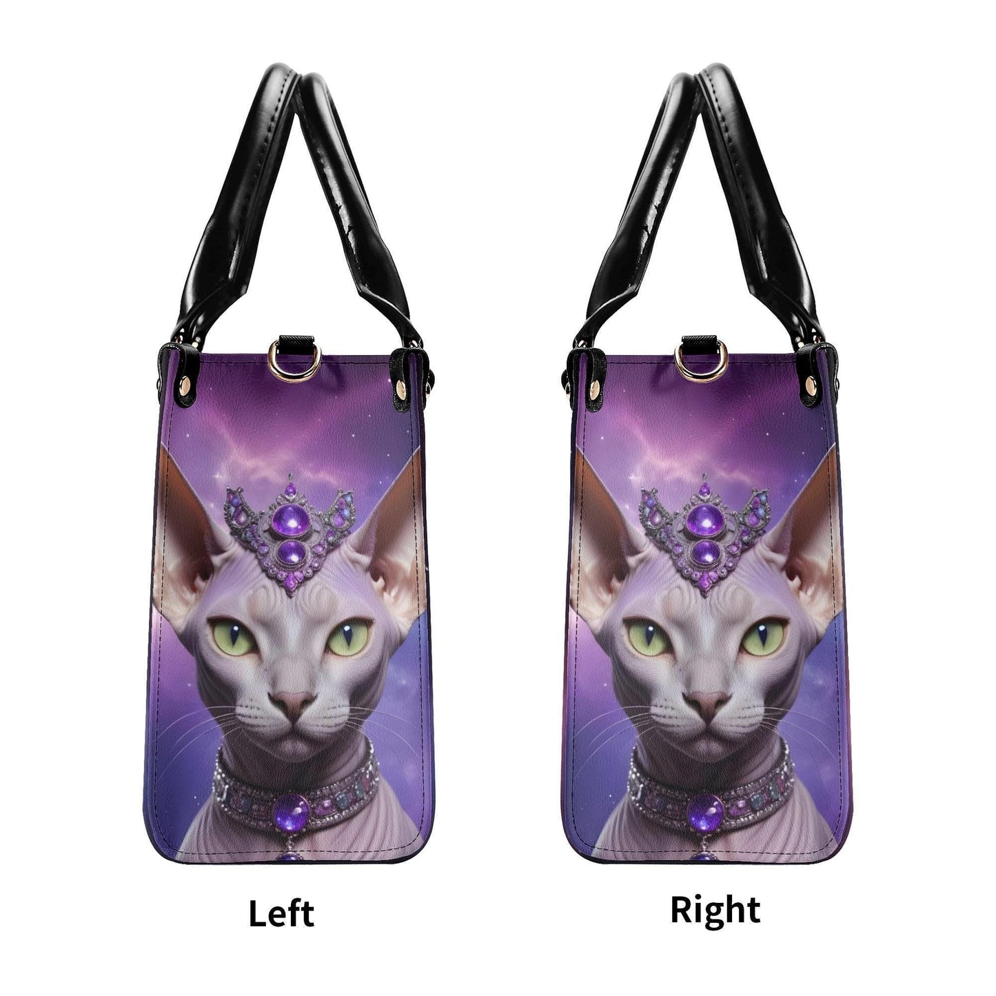 Galactic Empress Cat Bag Cute Crossbody Bag Unique Purse Cute Purse, Luxury Bag Vegan Leather Bags Printed Designer Bag
