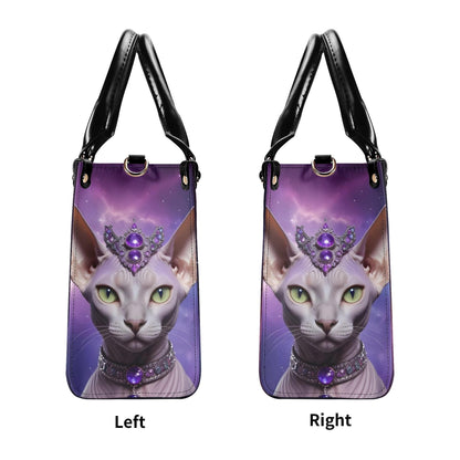 Galactic Empress Cat Bag Cute Crossbody Bag Unique Purse Cute Purse, Luxury Bag Vegan Leather Bags Printed Designer Bag
