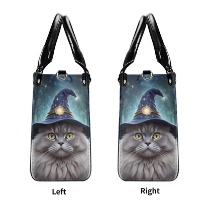 Wizard Cat Bag Cute Crossbody Bag Unique Purse Cute Purse, Luxury Bag Vegan Leather Bags Printed Designer Bag