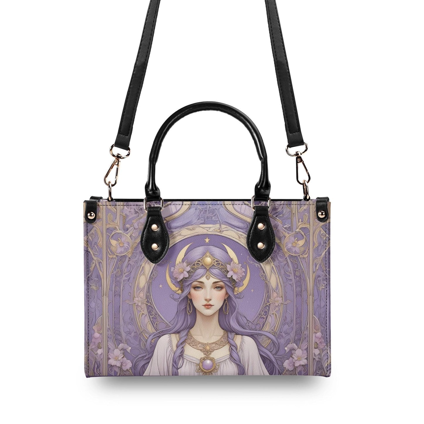 High Priestess Design Bag Cute Crossbody Bag Unique Purse Cute Purse, Luxury Bag Vegan Leather Bags Printed Designer Bag