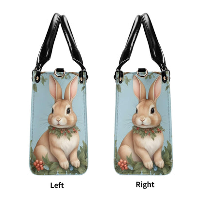 Adorable Rabbit Crossbody Bag - Vegan Leather Designer Purse, Unique Animal Lover Gift for Women