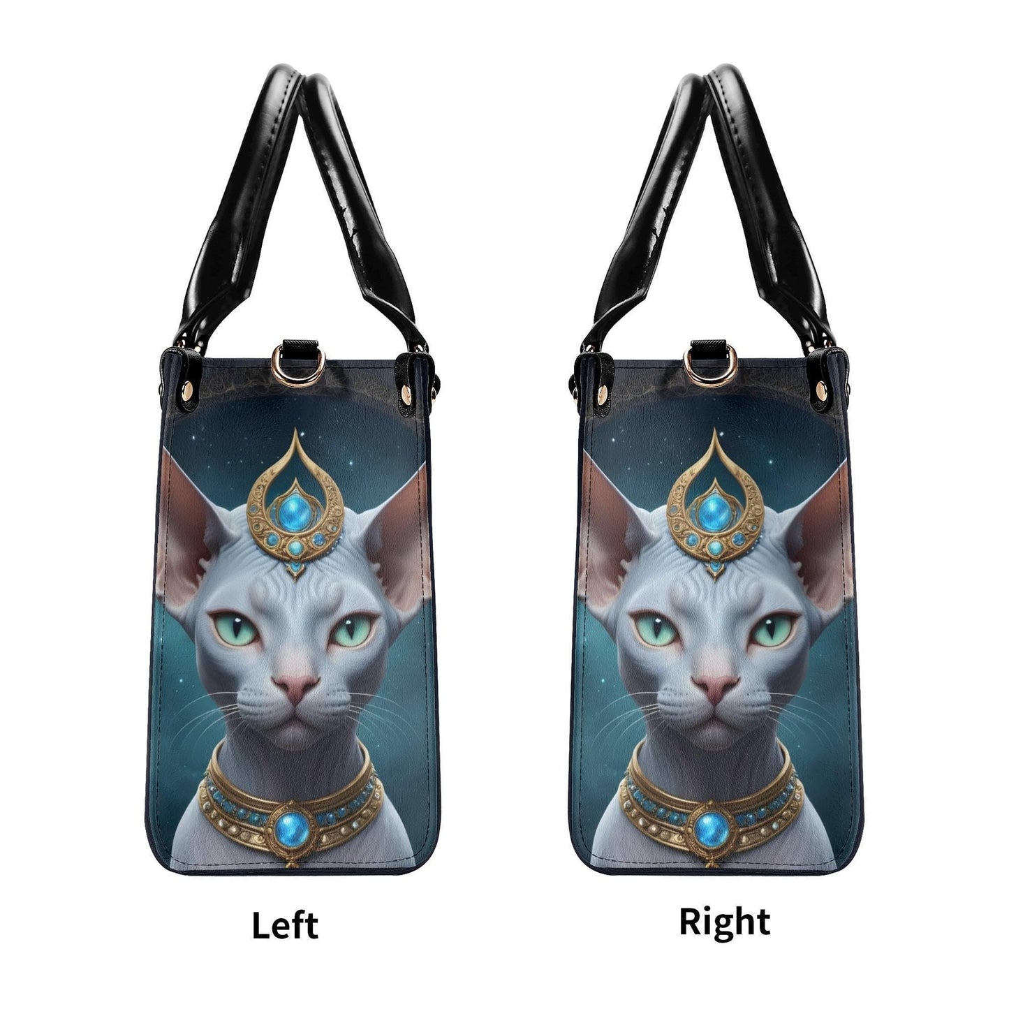 Celestial Oracle Cat Bag Cute Crossbody Bag Unique Purse Cute Purse, Luxury Bag Vegan Leather Bags Printed Designer Bag