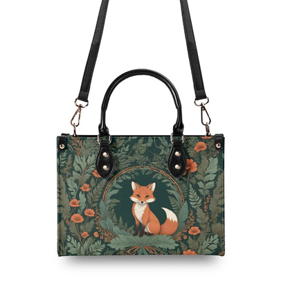 Forest Fox Crossbody Bag - Nature-Inspired Vegan Leather Designer Purse, Unique Gift for Women