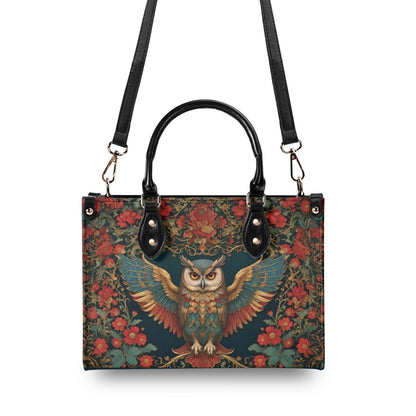 Regal Owl Bag Cute Crossbody Bag Unique Purse Cute Purse, Luxury Bag Vegan Leather Bags Printed Designer Bag