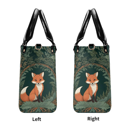 Forest Fox Crossbody Bag - Nature-Inspired Vegan Leather Designer Purse, Unique Gift for Women