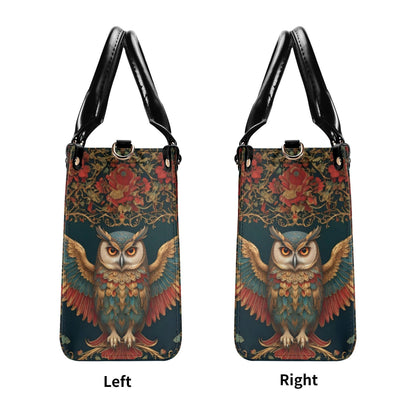 Regal Owl Bag Cute Crossbody Bag Unique Purse Cute Purse, Luxury Bag Vegan Leather Bags Printed Designer Bag