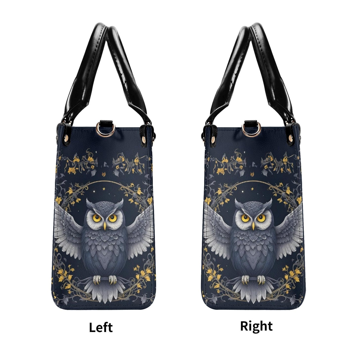 Mystical Owl Crossbody Bag - Nature-Inspired Vegan Leather Purse, Unique Gift for Women