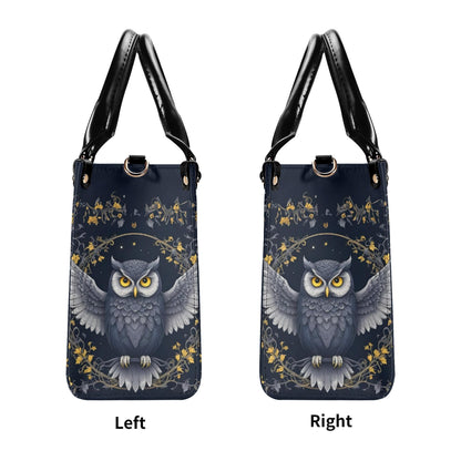 Mystical Owl Crossbody Bag - Nature-Inspired Vegan Leather Purse, Unique Gift for Women
