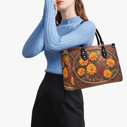 Autumn Maple Leaves Crossbody Bag - Nature-Inspired Vegan Leather Purse, Unique Gift for Women