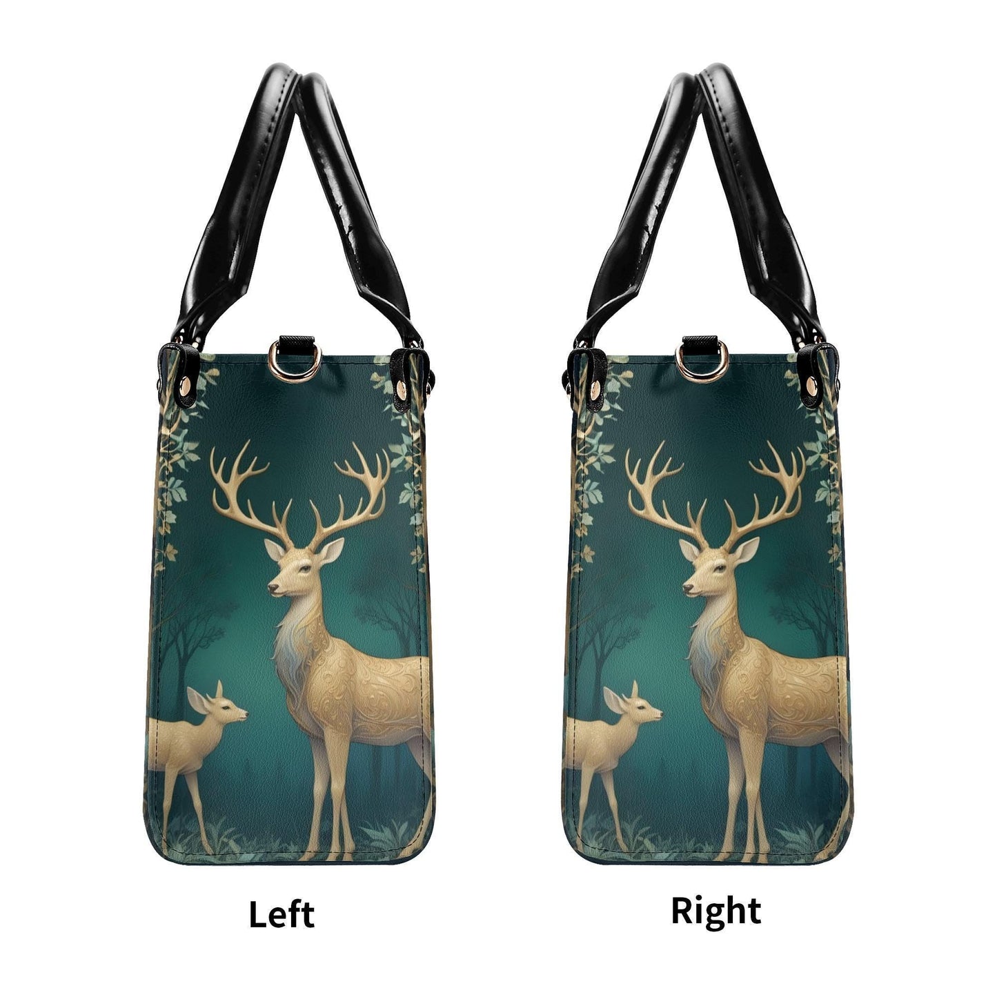 Elegant Deer Bag Cute Crossbody Bag Unique Purse Cute Purse, Luxury Bag Vegan Leather Bags Printed Designer Bag