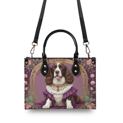 Spaniel- Art Nouveau Royal Dog Portrait Bag Cute Crossbody Bag Unique Purse Cute Purse, Luxury Bag Vegan Leather Bags Printed Designer Bag