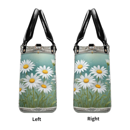 Field of Daisies Crossbody Bag - Nature-Inspired Vegan Leather Purse, Unique Gift for Women