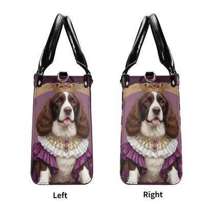 Spaniel- Art Nouveau Royal Dog Portrait Bag Cute Crossbody Bag Unique Purse Cute Purse, Luxury Bag Vegan Leather Bags Printed Designer Bag