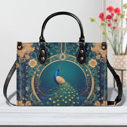 Royal Peacock Bag Cute Crossbody Bag Unique Purse Cute Purse, Luxury Bag Vegan Leather Bags Printed Designer Bag