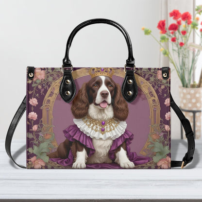 Spaniel- Art Nouveau Royal Dog Portrait Bag Cute Crossbody Bag Unique Purse Cute Purse, Luxury Bag Vegan Leather Bags Printed Designer Bag