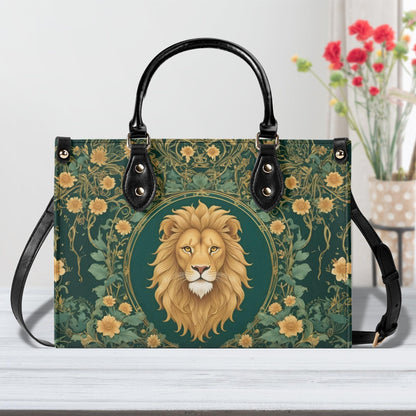 Majestic Lion Crossbody Bag - Nature-Inspired Vegan Leather Designer Purse, Unique Gift for Women