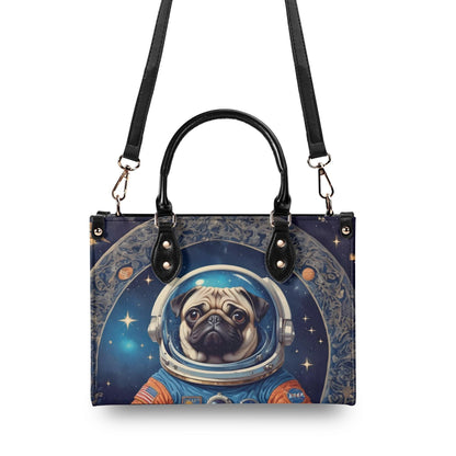 Pug Astronaut Bag Cute Crossbody Bag Unique Purse Cute Purse, Luxury Bag Vegan Leather Bags Printed Designer Bag