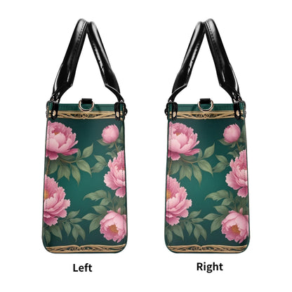 Enchanted Peonies Bag Cute Crossbody Bag Unique Purse Cute Purse, Luxury Bag Vegan Leather Bags Printed Designer Bag