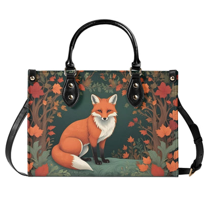 Sly Red Fox Bag Cute Crossbody Bag Unique Purse Cute Purse, Luxury Bag Vegan Leather Bags Printed Designer Bag