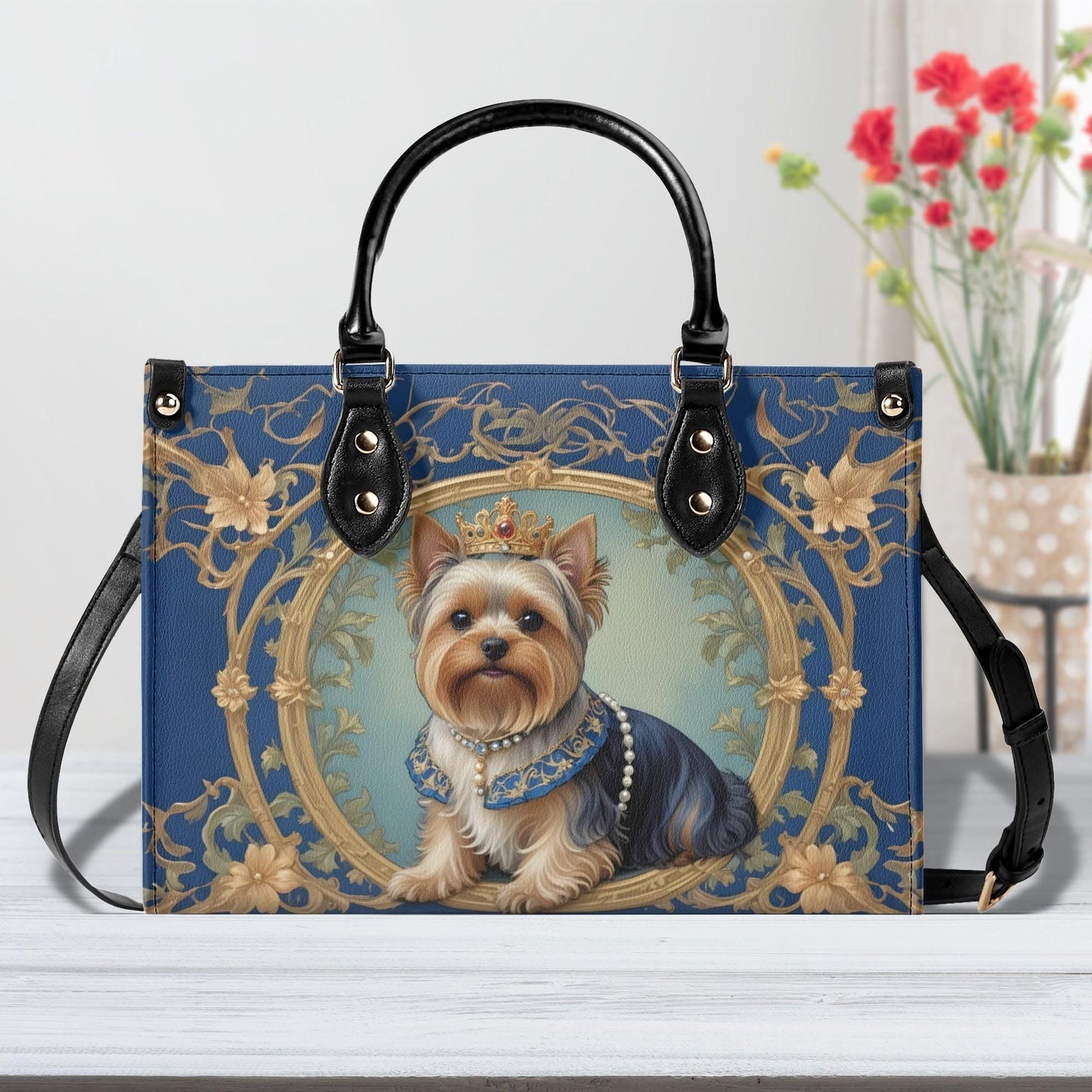 Yorkshire Terrier k - Art Nouveau Regal Dog Bag Cute Crossbody Bag Unique Purse Cute Purse, Luxury Bag