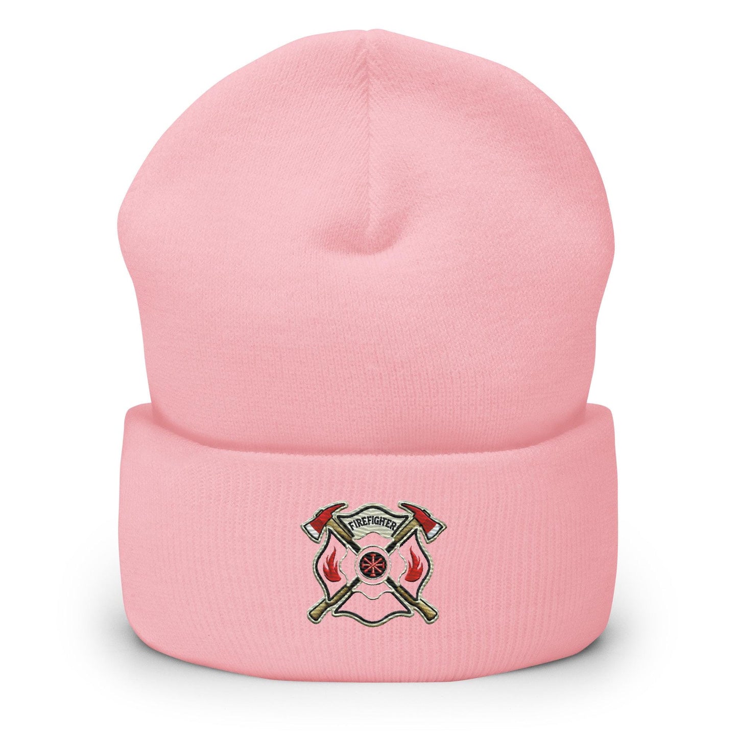Firefighter Shield and Axe Embroidered Beanie | Winter Hat