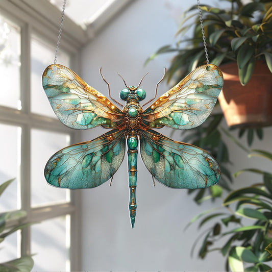 Dragonfly Window Hanging, Dragonfly Home Decor Gifts, Dragonfly Suncatcher, Dragonfly Nature Lover Gift, Dragonfly Ornament, Nature Decor
