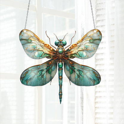 Dragonfly Window Hanging, Dragonfly Home Decor Gifts, Dragonfly Suncatcher, Dragonfly Nature Lover Gift, Dragonfly Ornament, Nature Decor