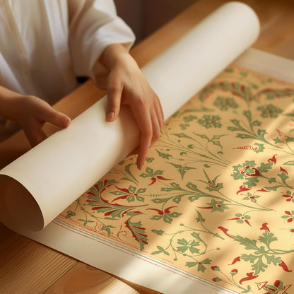 Antique French Botanical Pattern Poster Owen Jones Abstract Wall Art Boho Art Style Print Living Room Wall Art Decor Mid Century Modern Art