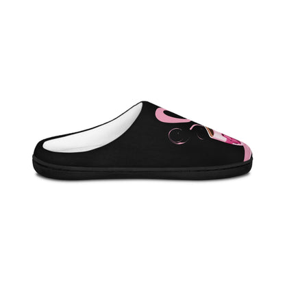 Coquette Women Slippers Black Pink Coffee Cup with Pink Bow Ribbon and Heart Women's Slipper Gift House Shoes Cozy Slip-ons Bedroom Slides