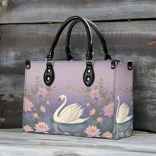 Graceful Swan Bag Cute Crossbody Bag Unique Purse Cute Purse, Luxury Bag Vegan Leather Bags Printed Designer Bag