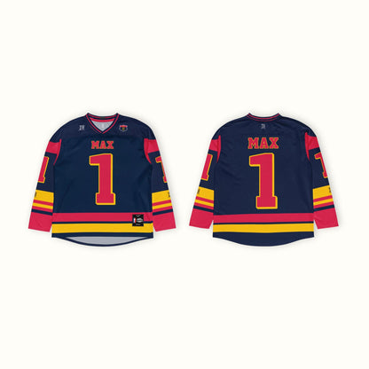 Unisex Racing Fan Apparel Oversized Hockey Jersey with Racing Number 1