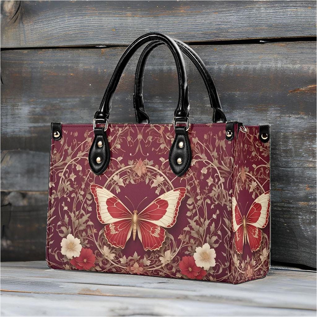 Exquisite Butterfly Crossbody Bag - Nature-Inspired Vegan Leather Purse, Unique Gift for Women
