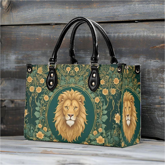 Majestic Lion Crossbody Bag - Nature-Inspired Vegan Leather Designer Purse, Unique Gift for Women