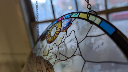 Irish Homestead: Stained Glass Style Window Hanging