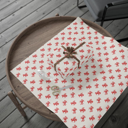 Western Gift Wrap Papers - Cowboy Western Vintage Retro Nostalgic