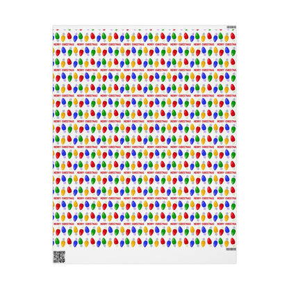 Christmas  Light Gift Wrapping Papers | Christmas Light Holiday Gift Wrap