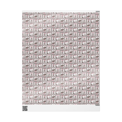 Vintage Western Holiday Gift Wrapping Papers - Cowboy Christmas Gift Wrap