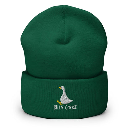 Silly Goose Beanie, Embroidered Silly Goose Winter Hat, Goose Lover Toque