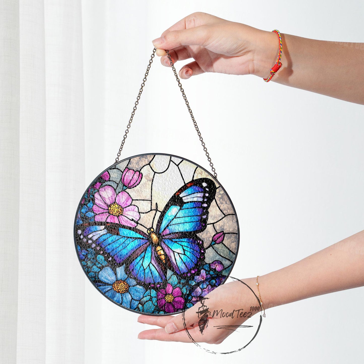 Butterfly Stained Glass Suncatcher, Gift for Butterfly Lovers, Stained Glass Window Hanging, Butterfly Suncatcher, Gift for Mom