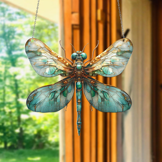 Dragonfly Window Hanging, Dragonfly Home Decor Gifts, Dragonfly Suncatcher, Dragonfly Nature Lover Gift, Dragonfly Ornament, Nature Decor