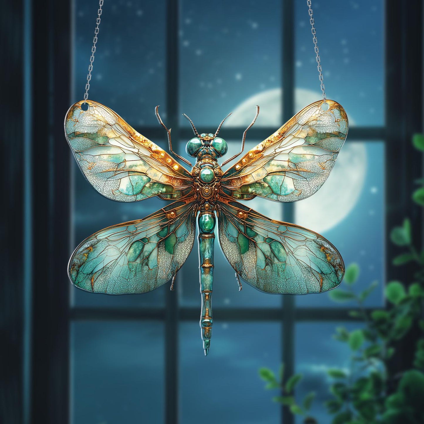 Dragonfly Window Hanging, Dragonfly Home Decor Gifts, Dragonfly Suncatcher, Dragonfly Nature Lover Gift, Dragonfly Ornament, Nature Decor