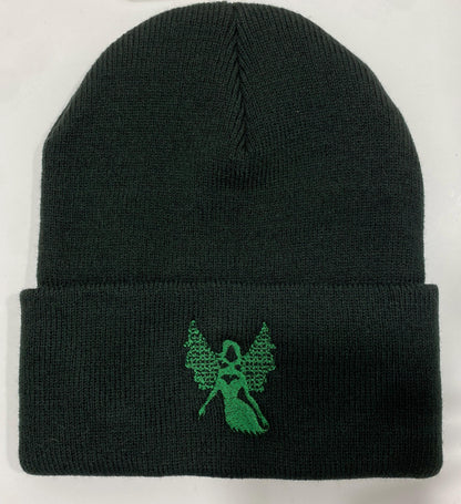 DARK FAIRY Beanie, Embroidered Customizable Winter hat, Cool Trendy Street Wear Design Comfy Cold Weather Wear, Great Gift Present for Teen