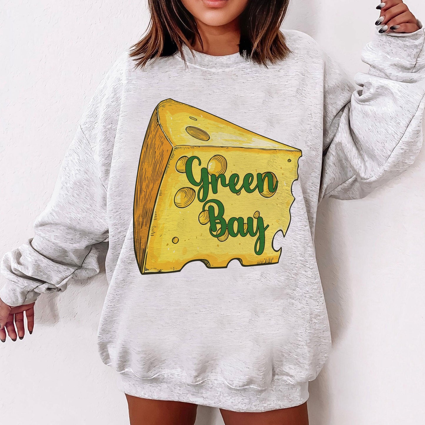 Green Bay Football Simple Style Sweatshirt, Trendy Green Bay Football Fan Shirts, Green Bay, Game Day Shirt, Football Crewneck Shirt
