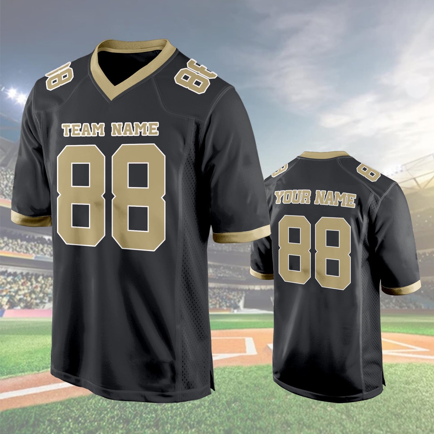 Custom Football Jersey, Personalized American Football Jerseys Name Number Logo, Embroidery Wedding  Gifts for Men Women Kids Toddler Fan
