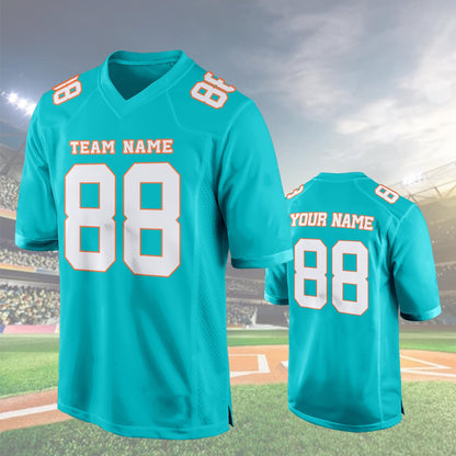 Custom Football Jersey, Personalized Name Number Logo, Embroidery football Shirts  Wedding Jersey Gifts for Men Women Kids Toddler Fan
