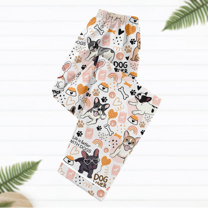 French Bulldog Pajamas Set, Frenchie Dog Holiday Kid Women Pajamas, Bulldog Lover Shirt, Dog Mom Gift, Cute Pet Pyjamas, Animal Gift